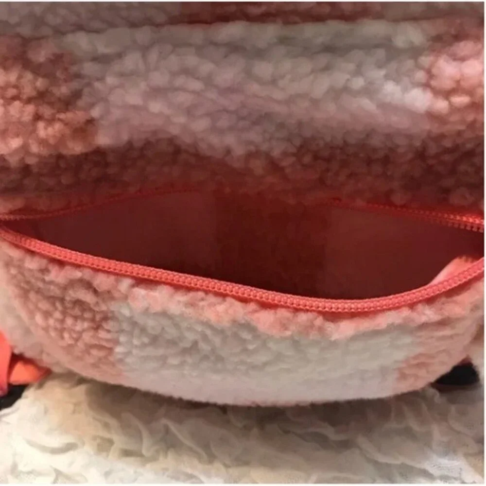 Mini Backpack Cat & Jack   pink and white Plaid Sherpa Mini Backpack size S